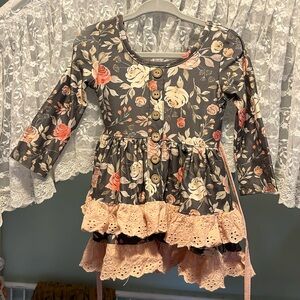 Cheeky Plum layered dress size 6-12m